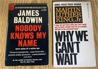 MLK Jr & James Baldwin Paperback Books