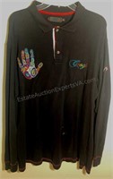 VTG Coogi Black Handprint XXXL Long Sleeve Shirt