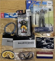 NFL MLB Toy Figures & NIP NIKE Baller Bands