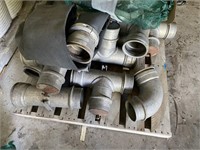 6" irrigation hydrants, corners, clamps