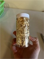 HUGE Jar of .999 Gold Foil Flakes