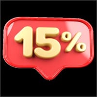 BUYER'S PREMIUM 15% ALL ITEMS