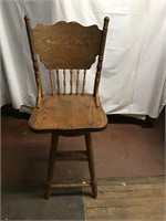 Press back barstool chair