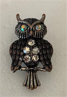 Copper-Tone Owl Ring Fashion Costume Jewelry