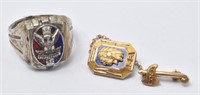Sterling Silver Eagle Scout Ring & Boy Scout