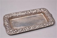 Antique Signed Tiffany Sterling Silver Tray 80 gr