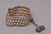 Exotic India Metal Swirls Tribal Bracelet