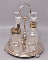 Vintage Cooper Brothers Silverplate Condiment Set