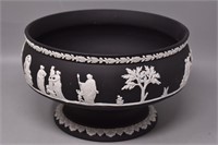 Wedgwood Black Jasperware Imperial Footed Bowl