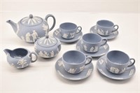 Wedgwood Blue Jasperware Tea Set