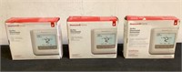 (3) Honeywell Thermostats T4 Pro