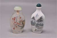 Reverse Painted & Porcelain Snuff Bottles