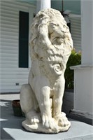 Large Concrete Lion Garden Statue