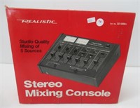 Realistic stereo mixing counsel in box.