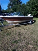 17' Silverline boat with trailer, 115HP outboard