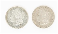Coin 2 Morgan Silver Dollars 1884-S Ch XF
