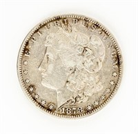 Coin 1878 7/8 TF Morgan Silver Dollar, F