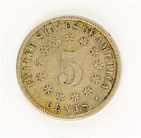 Coin 1882 Shield Nickel  VF