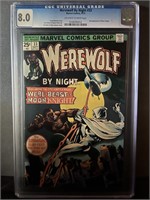 Werewolf by Night 33 CGC 8.0 2nd app Moon Knight!