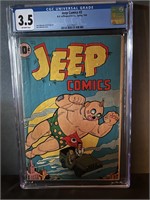 Jeep Comics 2 CGC 3.5 Carmine Infantino Art