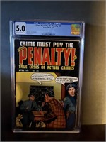 Crime Must Pay the Penalty 25 CGC 5.0 Pre-Code
