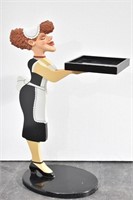 Bombay Co. "Millie The Maid" Butler w/Tray Statue