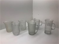(6) Variety Of Plastic pitchers  C-M-1*