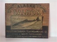 Kodiak Alaska salmon sign