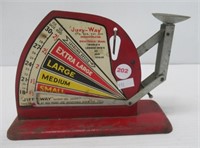 Jiffy Weight egg scale. Measures 5.5" tall.