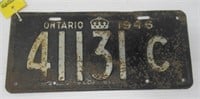 1946 Ontario license plate.
