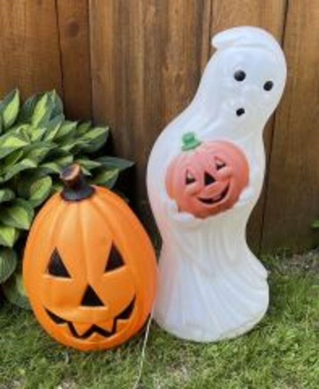 Halloween Decorations (2) Jack-o’-lantern & Ghost