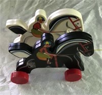 Vintage Fisher-Price Race Horse Pull Toy