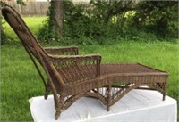 Wicker Chaise Lounge