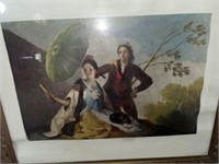 Vintage Lithograph of Ladies