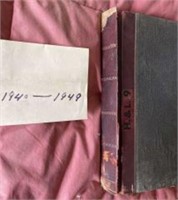 1940 to 1949 H & L Number 9 Hand Written Ledger