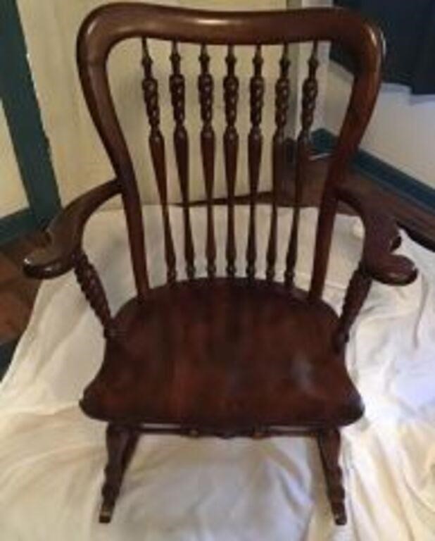 Hancock-Style Wooden Rocking Chair