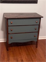 Refinished small vintage dresser