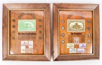 Coin 2 Framed Themes Indians & Pioneers Coins