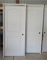 Matching pair of 30" W x 6'8" H 2 panel left hand