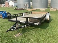 P. J. Trailer 7712, 7Ft ?  12' 5" with loading