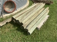 NEW Fence posts - (15)  5- 6" x 6Ft Treated
