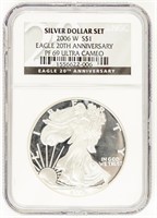 Coin 2006-W Silver Eagle Proof-NGC PR69 UC