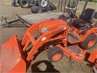Kubota bx2660 with loader and belly mount mower.