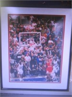 Autographed Michael Jordan "The Shot". Measures