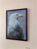 Bald Eagle framed puzzle