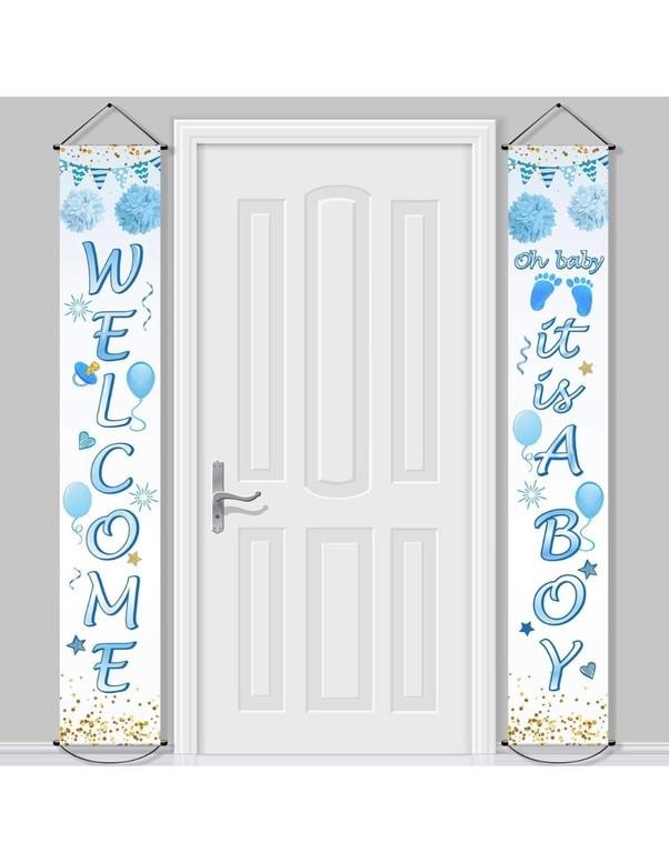 Baby Shower ($19) Welcome It is a Boy Banner