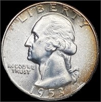 1953-S Washington Silver Quarter CHOICE BU