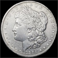 1904 Morgan Silver Dollar NEARLY UNCIRCULATED