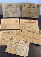 WWII WAR RATION STAMPS BOOKS