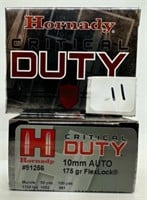 (40) Rounds Hornady 10mm Hollow Point.